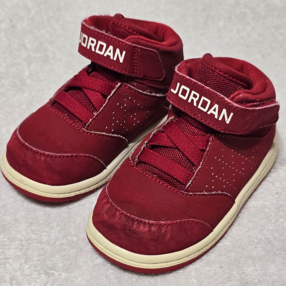 Nike Air Jordan 1 Flight 5 Toddlers Sz 6C Sneakers 881436-600 Red Shoes